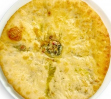 Пирог с сыром и зелёнью